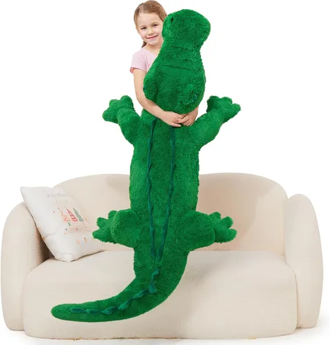 Miniatura 17 de MorisMos Peluche de tiburón gigante de 39 pulgadas, almohada grande de peluche de tiburón para niños, novia, color azul Tiburón azul 39