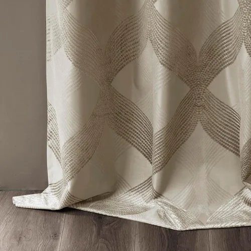 Miniatura 12 de Sun Smart Bentley - Cortinas opacas para ventana, jacquard de punto Ogee, decoración de sala de estar, aislamiento térmico, bloqueo de luz