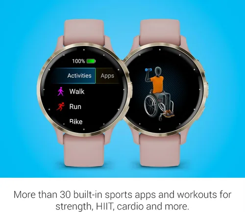 Miniatura 6 de Garmin Venu 3S Reloj inteligente GPS para correr con pantalla AMOLED, funciones avanzadas de salud y fitness, hasta 14 días de duración de batería