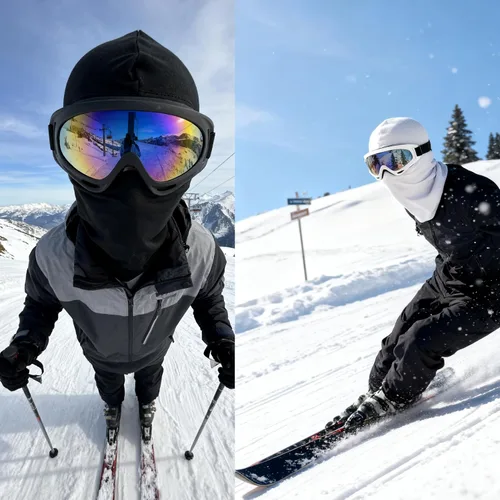 Miniatura 2 de LJDJ Paquete de 2 gafas de esquí, gafas de snowboard para niños, niñas, jóvenes, hombres y mujeres
