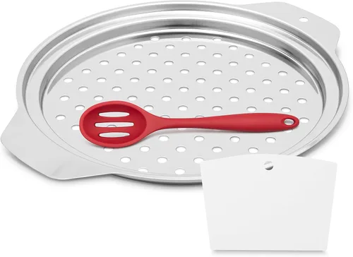 Spaetzle Maker Tapa y raspador – 12.8 x 10.2 pulgadas, grado alimenticio, acero inoxidable, fideos alemanes de huevo, dumpling Swiss Knoepfle, con