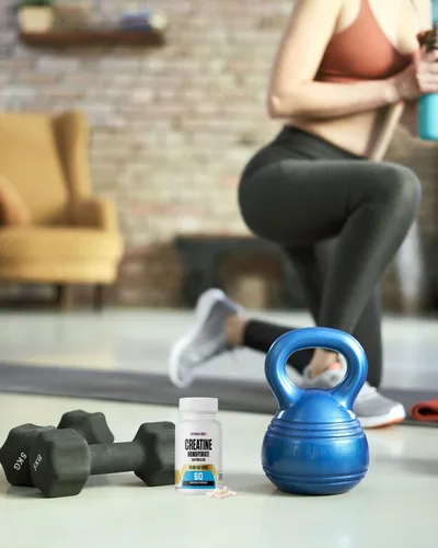 Miniatura 6 de Cápsulas de monohidrato de creatina, 1000 mg, 60 cápsulas vegetales, 30 porciones, para hombres y mujeres