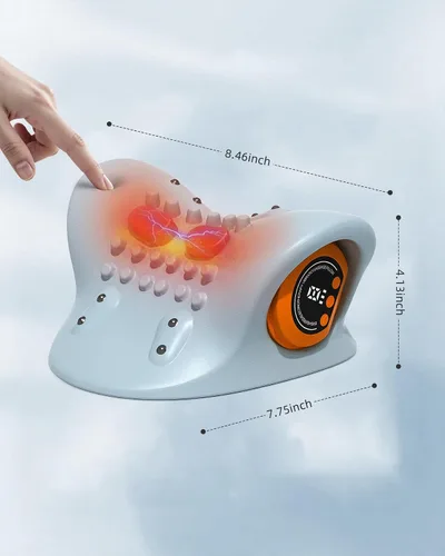 Miniatura 2 de Masajeador de cuello 2026 - Masajeador portátil 3 en 1 con calor, pulso y vibración, diseño ergonómico, masajeador eléctrico de cuello y hombros