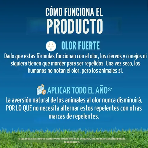 Miniatura 6 de Repelente en aerosol Liquid Fence, para ciervos y conejos, listo para usar, HG-71126, paquete de 1