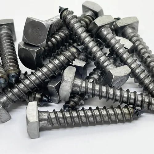 Miniatura 5 de Tornillos de madera de cabeza cuadrada rústica de ¼ x 1.5 pulgadas - Tornillos decorativos metálicos metálicos cuadrados cuadrados - Metal desnudo