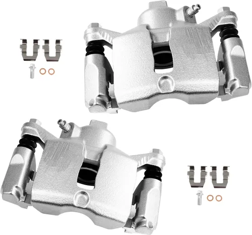 Miniatura 35 de cciyu Conjunto de pinza de freno trasera izquierda 18B4644A con soporte para Buick Rendezvous, para Chevy Venture, para Oldsmobile Silhouette