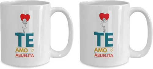 Miniatura 2 de Regalo para abuela Taza de Cafe para abuelita Regalo perfecto para tu nana, abuela y madrinas Vaso con afirmaciones positivas, personalizadas