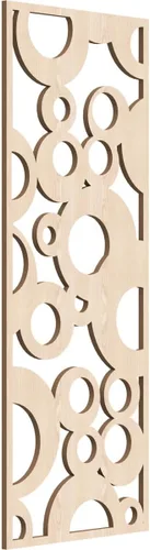 Miniatura 167 de Farwell Paneles de pared decorativos de madera con calado, 13 3/8 pulgadas de ancho x 34 3/8 pulgadas de alto x 1/4 de alto, roble rojo rojo
