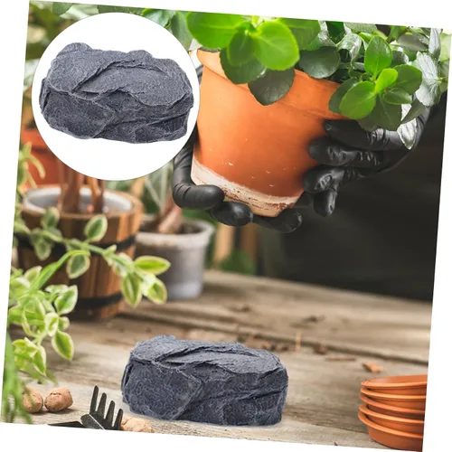 Miniatura 8 de Cabilock Simulation Stone Key Holder Outdoor Garden Decor Realistic Rock Design Spare Key Hiding Box for Keys Items for Patio Blends with Nature