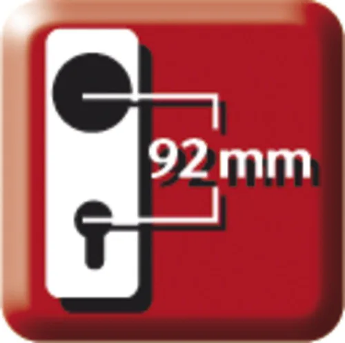 Miniatura 4 de ABUS HLS214 F9 Doble Manija Acero Inoxidable 31699 Montaje de Seguridad de Puerta (el embalaje puede variar)