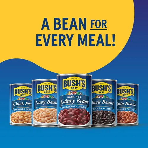 Miniatura 7 de BUSH'S BEST Frijoles de riñón de color rojo oscuro orgánico enlatados de 15 onzas, fuente de proteína y fibra a base de plantas, bajos en grasa, sin