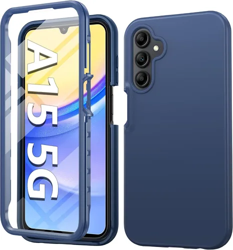 Miniatura 11 de FNTCASE Funda para Samsung Galaxy A15-5G: Funda para teléfono con protector de pantalla incorporado Funda protectora de silicona para teléfono