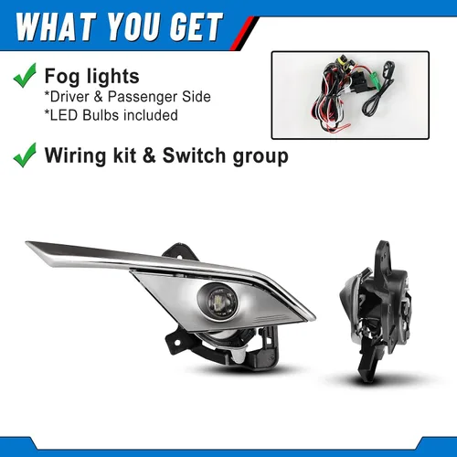 Miniatura 2 de Luces antiniebla compatibles con CX-3 2016 2017 2018 2019 cx3 Driver Passenger Reemplazo Lámparas Asamblea