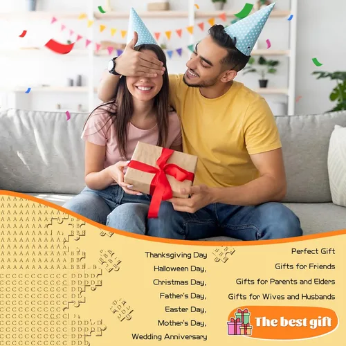 Miniatura 6 de Rompecabezas de libro mágico, rompecabezas de 1000 piezas para adultos, juego de rompecabezas familiares, divertido relajante desafiante