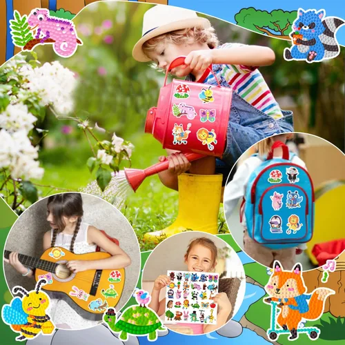 Miniatura 3 de Labeol Kits de arte de diamantes para niños y niñas de 6 a 8 a 10 a 12 años, fáciles de hacer tú mismo, creativas calcomanías de arte de diamantes