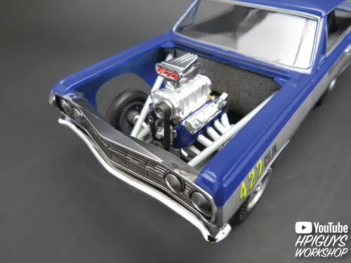 Miniatura 8 de AMT 1965 Chevy Chevelle AWB Time Machine 1:25 Kit de modelo a escala