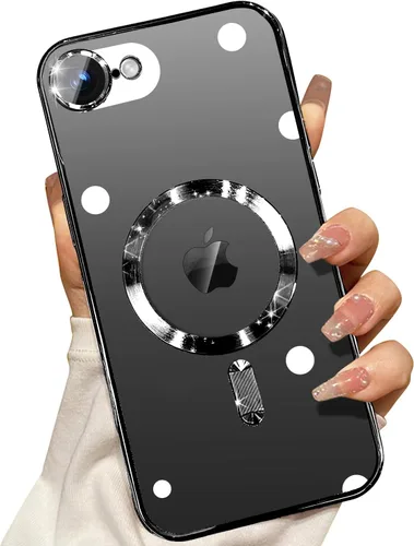 Miniatura 48 de Misscase Funda MagSafe compatible con iPhone 12 Pro Max con protector de lente de cámara, protección completa, funda magnética transparente