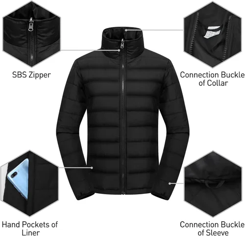 Miniatura 7 de GEMYSE Chaqueta de nieve impermeable 3 en 1 para mujer, abrigo de invierno aislado