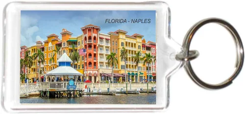 Miniatura 8 de Florida USA United States Acrílico Llaveros Llaveros Titulares - 6 3-Multi