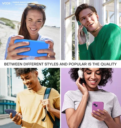 Miniatura 6 de Vooii Compatible con iPhone 15, silicona líquida Defender mejorada, protección mejorada de la cámara, forro de microfibra antiarañazos suave, funda