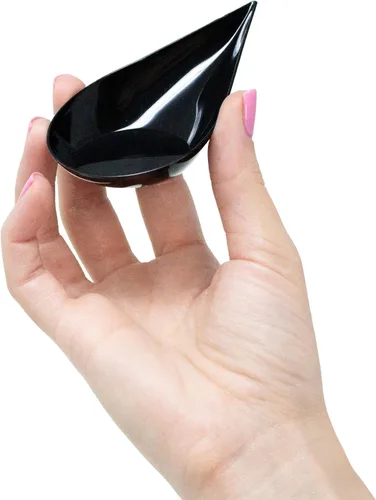 Miniatura 2 de 480 Estuche Platos Pequeños Transparentes para Aperitivos Mini Cucharas de Postre de Plástico de Grado Profesional Reciclables para Fiestas Bandeja