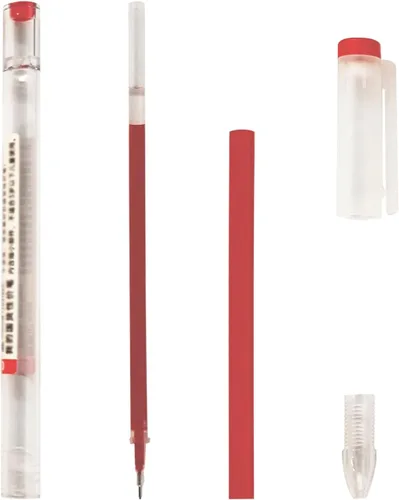 Miniatura 4 de BEMLP Bolígrafo de tinta de gel de punta extra fina, bolígrafo de 0.014 in, tinta líquida roja, bolígrafos de gel de secado rápido para oficina