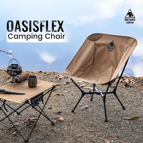 Miniatura 4 de ONETIGRIS OasisFlex Silla de camping, silla portátil con bolsa de transporte, ideal para camping, playa, picnic, parque, césped, deportes y eventos
