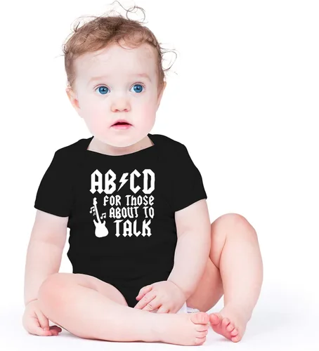 Miniatura 2 de AW Fashions ABCD For Those About To Talk - Body para bebé, divertido y lindo, ropa para recién nacidos, para niños y niñas