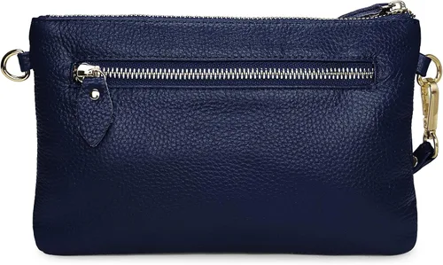 Miniatura 3 de Uromee Cartera de mano para mujer, de piel auténtica, con cadena de hombro desmontable