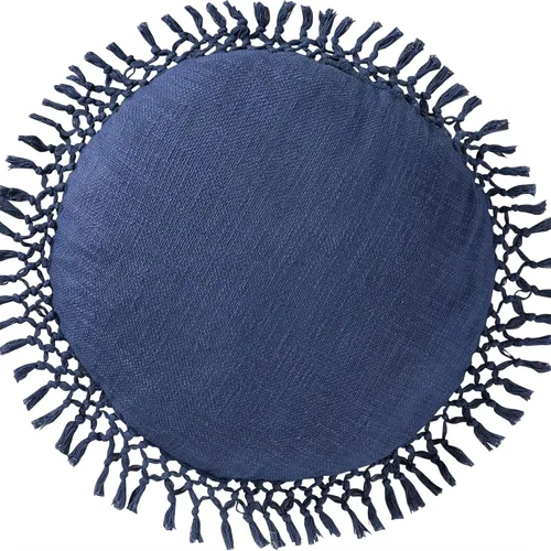 Miniatura 18 de Indigo Ink - Almohada decorativa, almohada de rayas acolchadas con borlas, almohadas decorativas para sofá o cama, decoración bohemia para el hogar