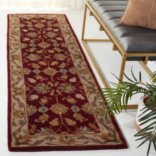 Miniatura 14 de Safavieh colección Heritage HG628A - tapete oriental tradicional hecho a mano de lana verde oscura y dorada, Lana, negro / beige (Black/ Beige)