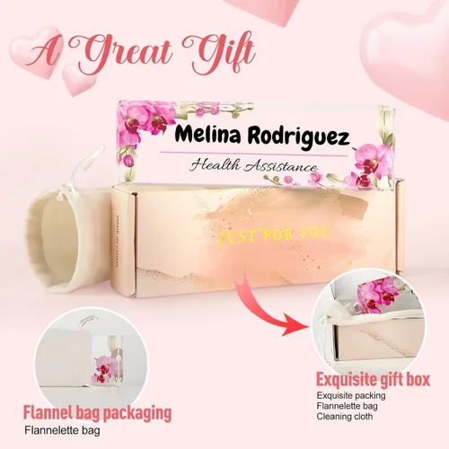 Miniatura 7 de Placa de Nombre Personalizada para Escritorio, Placas de Nombre Personalizadas para Escritorios, Placa de Nombre Personalizada de Acrílico