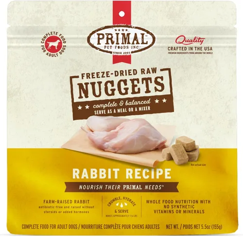 Miniatura 37 de Primal - Nuggets de comida cruda liofilizada para perros, venado, comida completa y equilibrada, también se puede utilizar como adorno o golosina