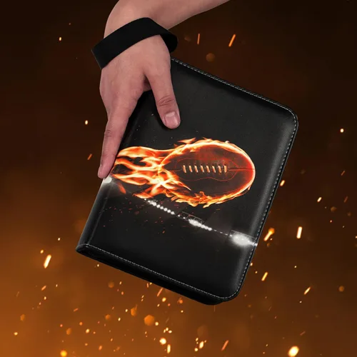 Miniatura 5 de RONMONG Carpeta de Tarjetas de Fútbol, Álbum de Tarjetas de Intercambio 2025-2026 con Fundas, Portatarjetas de Rugby con 440 Bolsillos, Láminas