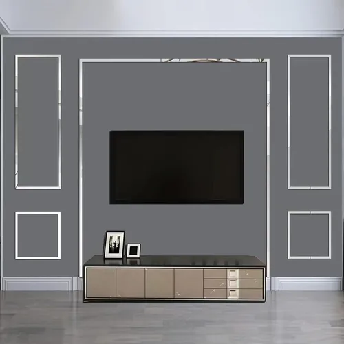 Miniatura 2 de 15 calcomanías de pared de espejo, azulejos acrílicos autoadhesivos, calcomanías extraíbles para marcos de pared/borde de papel tapiz/líneas