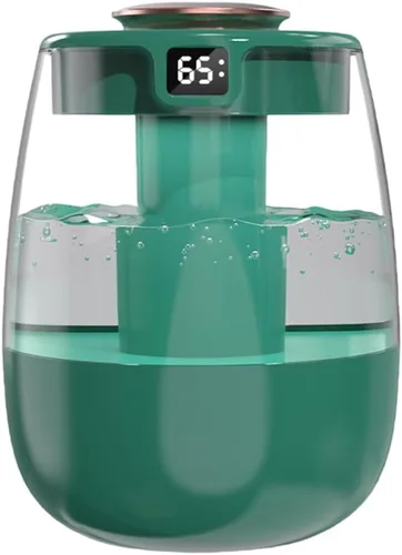 Miniatura 11 de DONGKER Humidificador de doble pulverización, humidificador de pantalla digital USB silencioso de 1 litro con 2 modos de niebla y luz nocturna