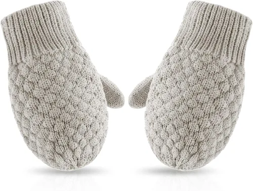 Miniatura 72 de Guantes de punto para bebés, niños y niñas, guantes de invierno para recién nacidos, guantes de 0 a 3 años
