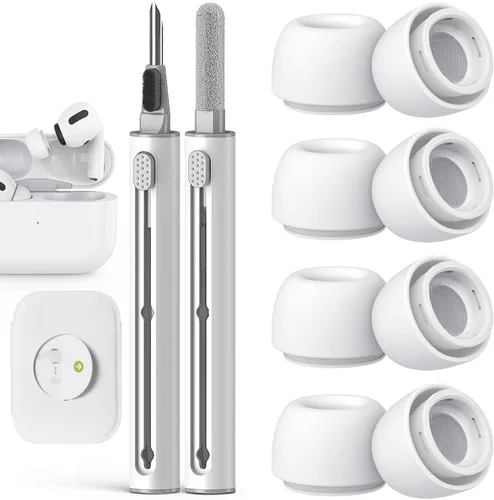 Miniatura 13 de Pohgelan Compatible con AirPods Pro de 2ª/1ª Generación Puntas de Repuesto para Auriculares, con Orificio de Reducción de Ruido y Pantalla