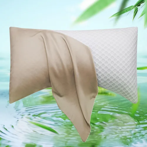 Miniatura 15 de ELIBABA Funda de almohada refrescante de bambú para dormir de lado, tamaño king, 20 x 36 pulgadas, lila claro Morado claro