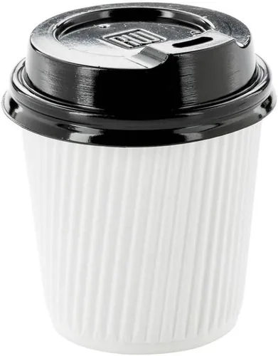 Miniatura 8 de Vasos desechables blancos de 4 onzas para bebidas calientes de 500 unidades con diseño de pared ondulada: No necesitan fundas - Perfectos