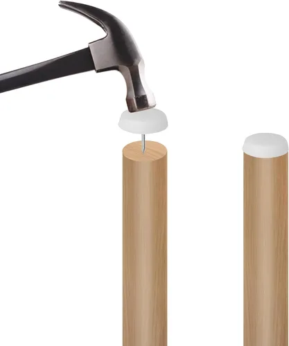 Miniatura 3 de Antrader 25mm/1" Dia. Deslizador deslizante de nailon con clavo para muebles de mesa, sofá, patas, patas, azulejos, protector de piso, 40
