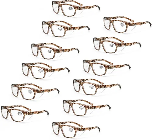 Miniatura 64 de ProtectX Lentes de lectura elegantes para mujeres y hombres, antivaho y antiarañazos, protección UV, gafas de seguridad antiimpactos