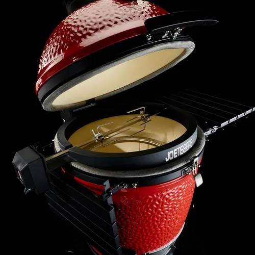 Miniatura 4 de Kamado Joe JoeTisserie Accesorio de rotisería para parrillas Big Joe de 24 pulgadas con varas de asado de acero inoxidable para hasta 50 libras