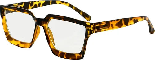 Eyekepper Multifocus Progressive Computer Readers Mujeres - Noline Trifocal Gafas de lectura con filtro de luz azul Marco de gran tamaño - Tortuga