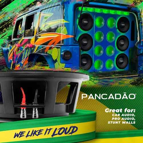 Miniatura 2 de DS18 PRO - Altavoz brasileño MID BASS, potente audio para automóvil de rango medio con respuesta de graves