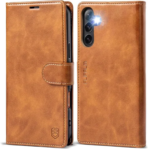 Miniatura 8 de FLIPALM Funda con cartera para Samsung Galaxy S25 FE, soporte para tarjeta de crédito con bloqueo RFID, cubierta protectora a prueba de golpes