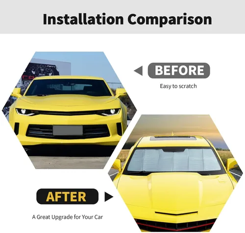 Miniatura 2 de Parasol para parabrisas, protector térmico para ventana de Chevrolet Camaro 2010-2015