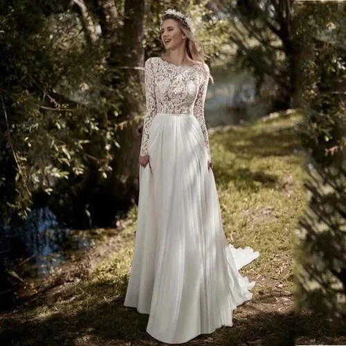 Miniatura 3 de Sweetheart Strapless Mermaid Lace Wedding Dresses for Bride Beading Satin Bridal Gowns