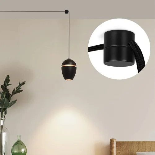 Miniatura 7 de Paquete de 3 Ganchos de Metal Swag para Luces Colgantes de Techo, Gancho de Luz Colgante para Lámpara, Ganchos de Techo Negros, Ganchos de Pared