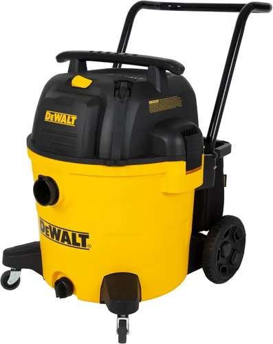 DEWALT DXV14P Aspiradora para tienda en húmedo y seco de 14 galones, aspiradora en húmedo y seco de 6 HP con 110 CFM de potente succión, amarilla